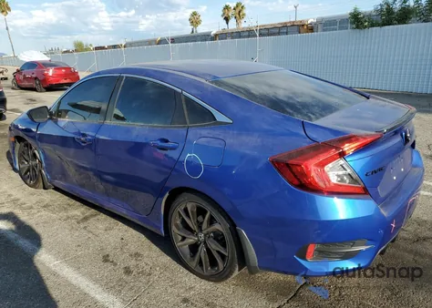 2019 Honda Civic Sport from USA, damaged, VIN 2HGFC2F82KH601338